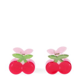 Mini hair claw clips (set of 2) - Cherries