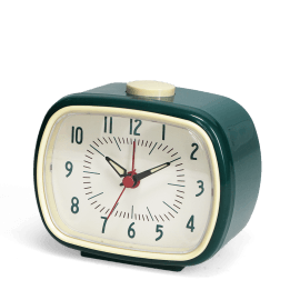Retro alarm clock - Petrol blue