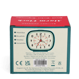 Retro alarm clock - Petrol blue