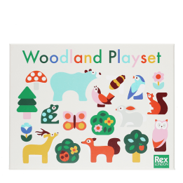 Wooden animal playset - Woodland