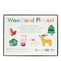 Wooden animal playset - Woodland