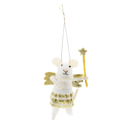 Felt mouse hanging decoration - Fairy