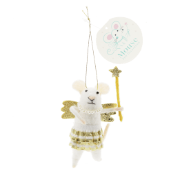 Felt mouse hanging decoration - Fairy