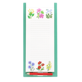 Magnetic shopping list - Wild Flowers