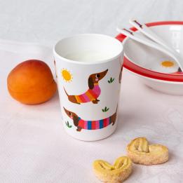 Children's melamine beaker - Sausage dog