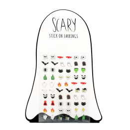Stick on earrings (30 pairs) - Spooky