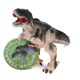 Tyrannosaurus rex wind up toy with tag