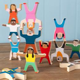 stacked wooden characters game 