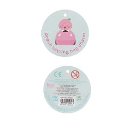 Keyring bag charm - Peach