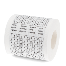 Word search loo roll