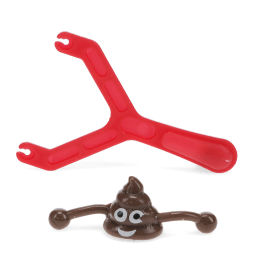 Sticky poo slingshot