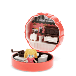 miniature coffee shop playset