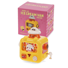 Wind-up ice cream van racer - Yellow