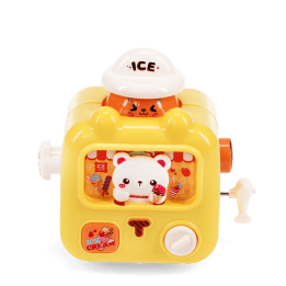 Wind-up ice cream van racer - Yellow