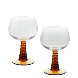 Roemer glasses (set of 2) - Amber