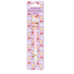 Pink animal ballpoint pen in its original packaging