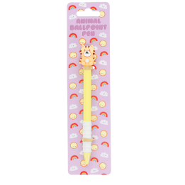 Yellow animal ballpoint pen in its original packaging