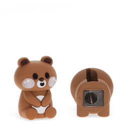 shaped pencil sharpener out of the box with showing the base