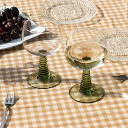 Retro roemer glasses 350ml (set of 2) - Green