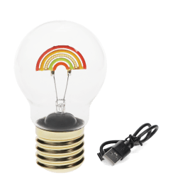 USB rechargeable light bulb lamp - Rainbow