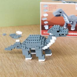completed diplodocus model kit with packaging 