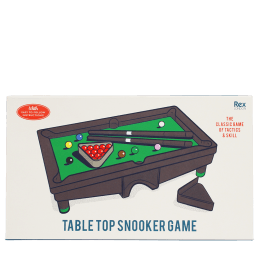 Box of a tabletop snooker game
