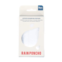 Rain poncho in box 