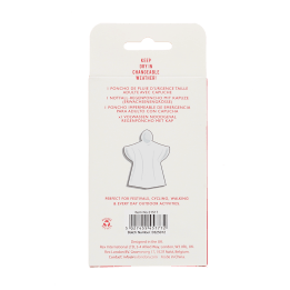 Emergency rain poncho - Red box