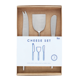 3-piece cheese knife set in box