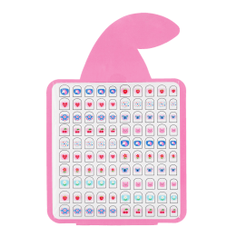 Pack of 100 cherry-themed nail stickers in various designs and shapes