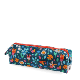 pencil case with zip featuring fairies, butterfly and flowers print 