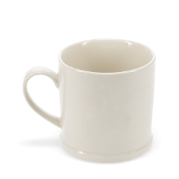 Stoneware mug with handle 