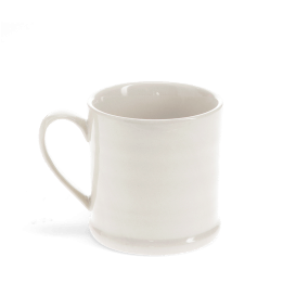 Stoneware mug with handle