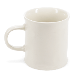 Stoneware mug with handle 