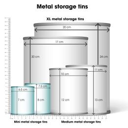 mini storage tins