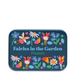 Fairies in the garden-themed plasters storage tin