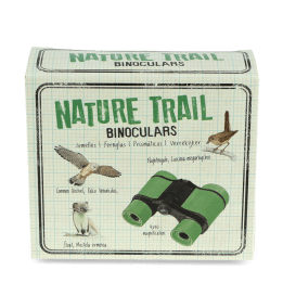 Green Nature Trail binoculars in a packaging box