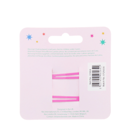 back of hair clips packaging with safety warnings in multilingual