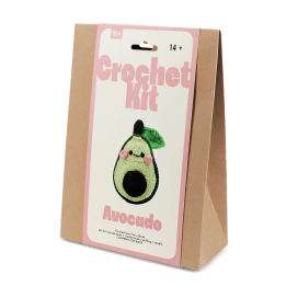Avocado crochet kit front packaging 