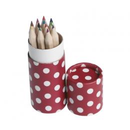 12 Pencils Small Tube Red Retrospot