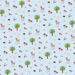 5 Sheets Of Woodland Animals Wrapping Paper