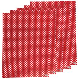 5 Sheets Of Red Retrospot Wrapping Paper