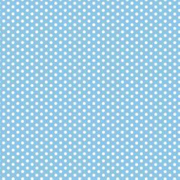 5 Sheets Of Blue Polkadot Wrapping Paper