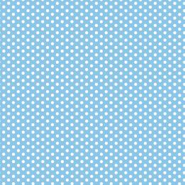 5 Sheets Of Blue Polkadot Wrapping Paper