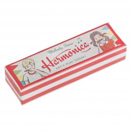 Red Harmonica In Box