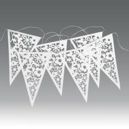 Paper Bunting White Lace