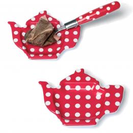 Tea Bag Plate Red Retrospot