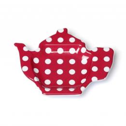 Tea Bag Plate Red Retrospot