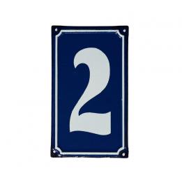 2 French Blue Metal Door Sign