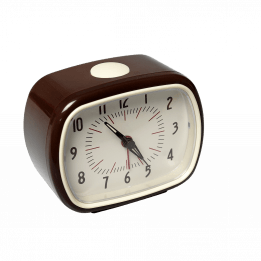 Retro Brown Alarm Clock
